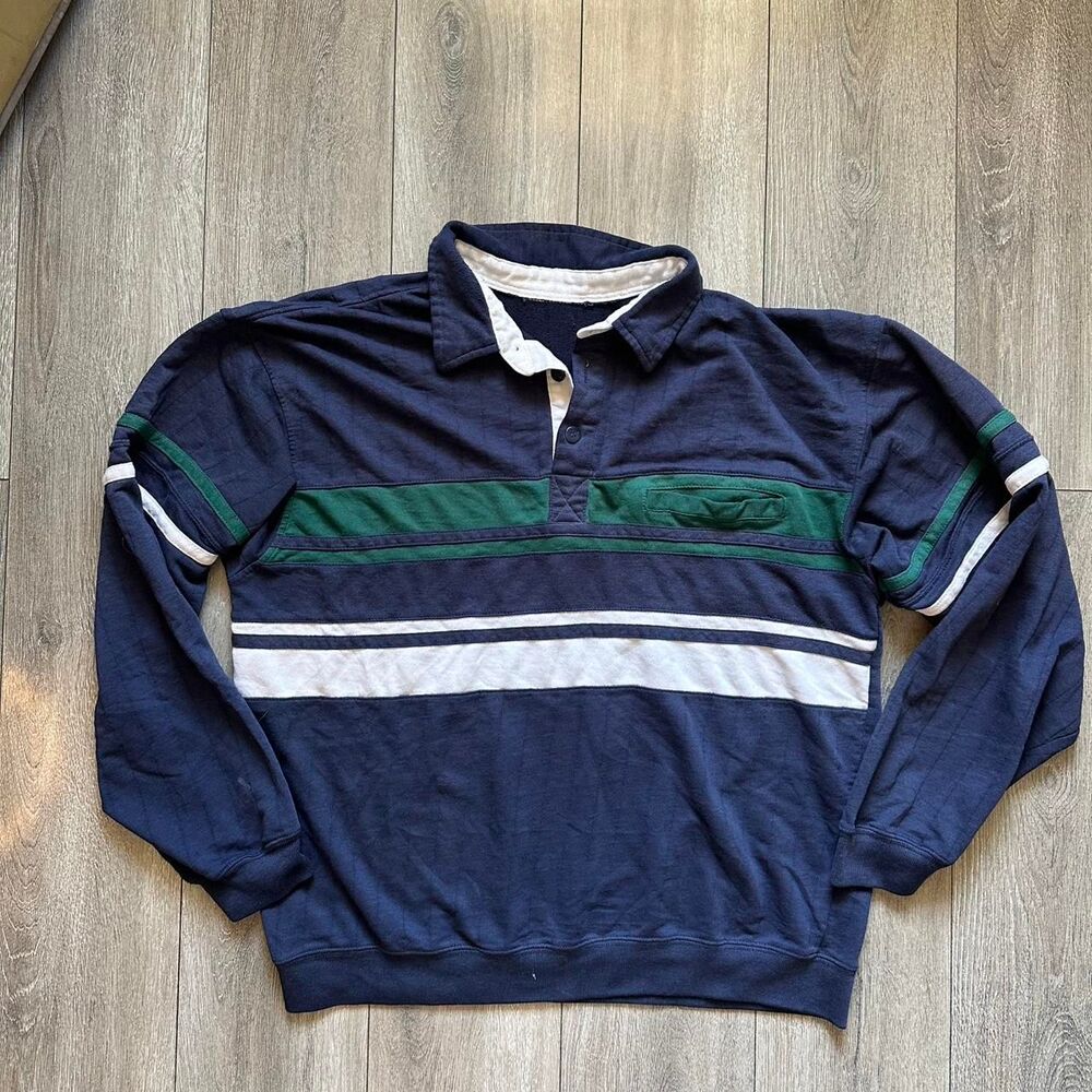 Unbranded Men's Navy and Blue Shirt